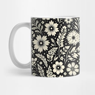 White Flowers Mug